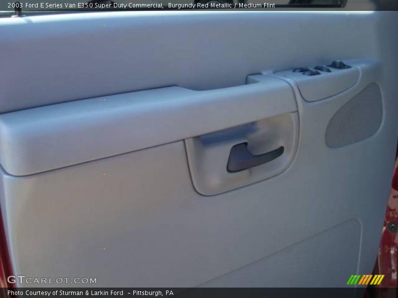 Burgundy Red Metallic / Medium Flint 2003 Ford E Series Van E350 Super Duty Commercial