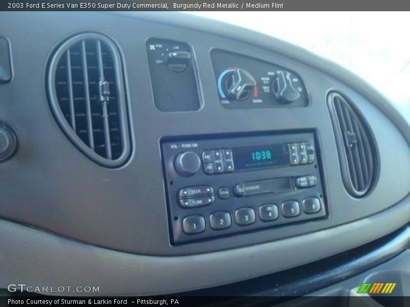 Burgundy Red Metallic / Medium Flint 2003 Ford E Series Van E350 Super Duty Commercial