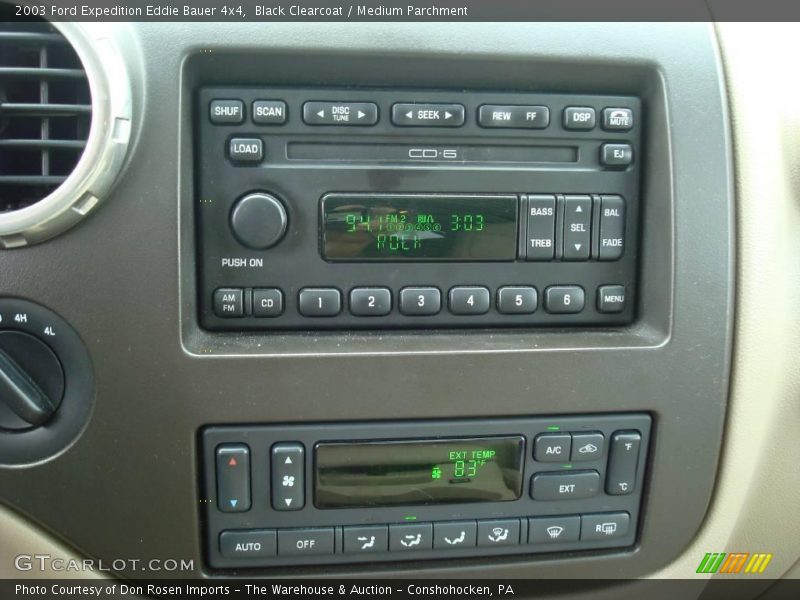 Black Clearcoat / Medium Parchment 2003 Ford Expedition Eddie Bauer 4x4