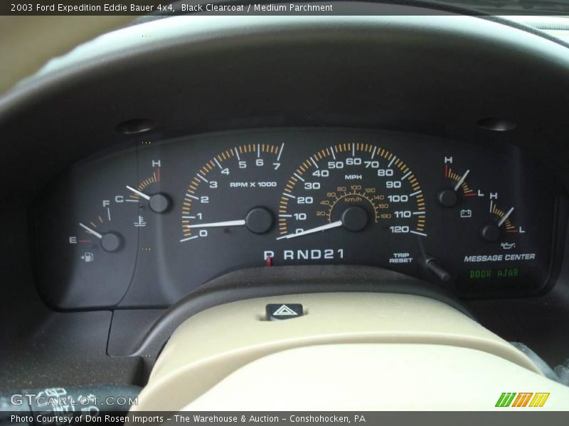 Black Clearcoat / Medium Parchment 2003 Ford Expedition Eddie Bauer 4x4