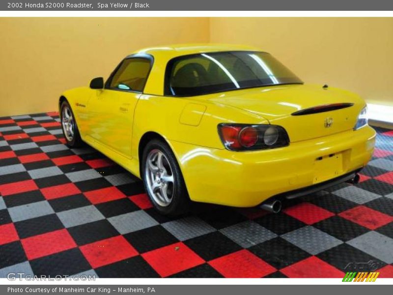 Spa Yellow / Black 2002 Honda S2000 Roadster