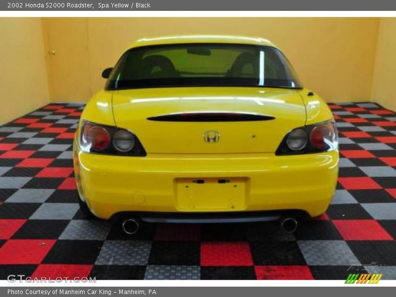 Spa Yellow / Black 2002 Honda S2000 Roadster