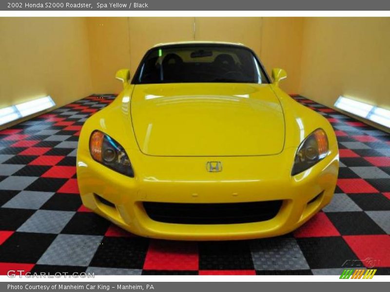 Spa Yellow / Black 2002 Honda S2000 Roadster