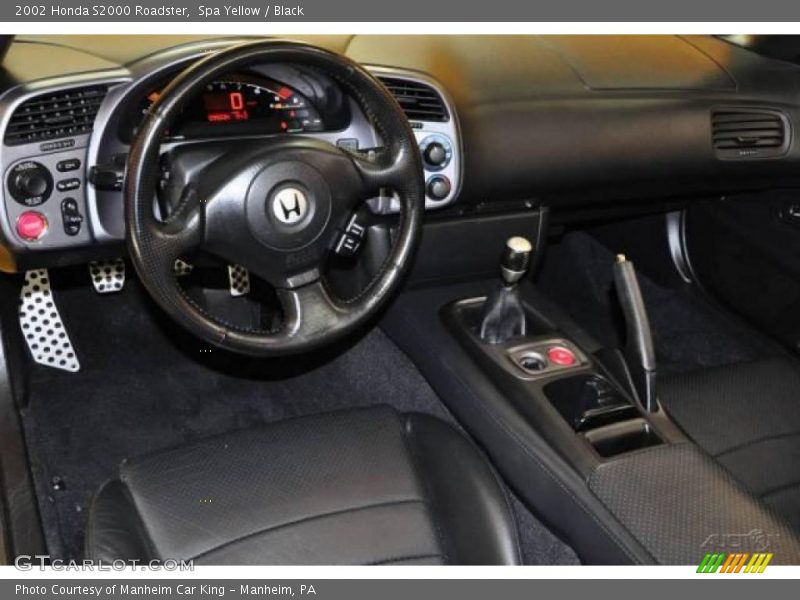 Spa Yellow / Black 2002 Honda S2000 Roadster