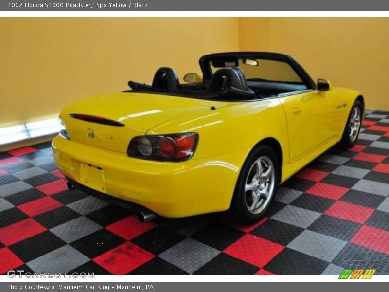 Spa Yellow / Black 2002 Honda S2000 Roadster