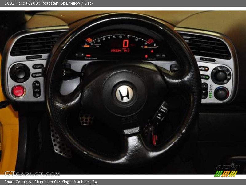 Spa Yellow / Black 2002 Honda S2000 Roadster