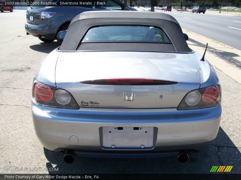 Silverstone Metallic / Black 2003 Honda S2000 Roadster