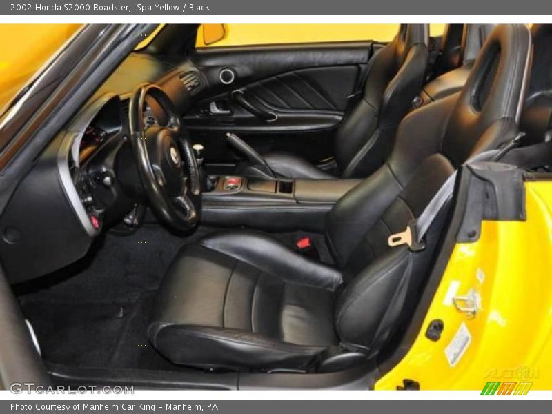 Spa Yellow / Black 2002 Honda S2000 Roadster