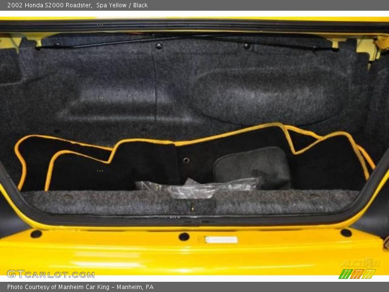 Spa Yellow / Black 2002 Honda S2000 Roadster