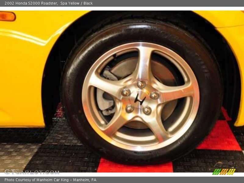 Spa Yellow / Black 2002 Honda S2000 Roadster