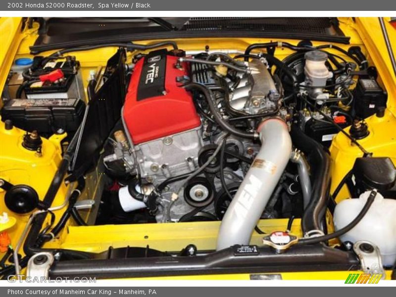 Spa Yellow / Black 2002 Honda S2000 Roadster