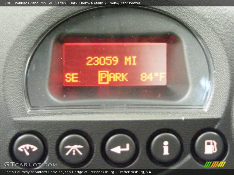 Dark Cherry Metallic / Ebony/Dark Pewter 2005 Pontiac Grand Prix GXP Sedan