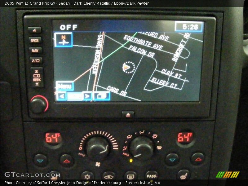 Dark Cherry Metallic / Ebony/Dark Pewter 2005 Pontiac Grand Prix GXP Sedan