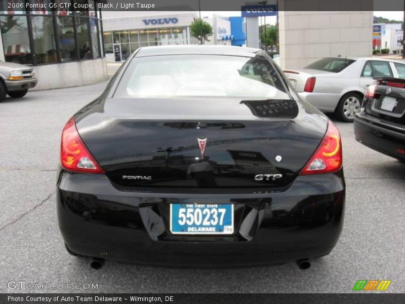 Black / Light Taupe 2006 Pontiac G6 GTP Coupe