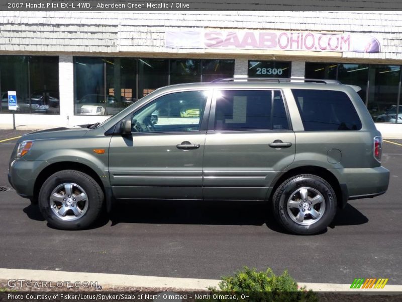 Aberdeen Green Metallic / Olive 2007 Honda Pilot EX-L 4WD
