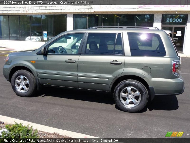 Aberdeen Green Metallic / Olive 2007 Honda Pilot EX-L 4WD