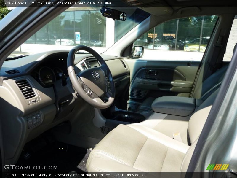Aberdeen Green Metallic / Olive 2007 Honda Pilot EX-L 4WD
