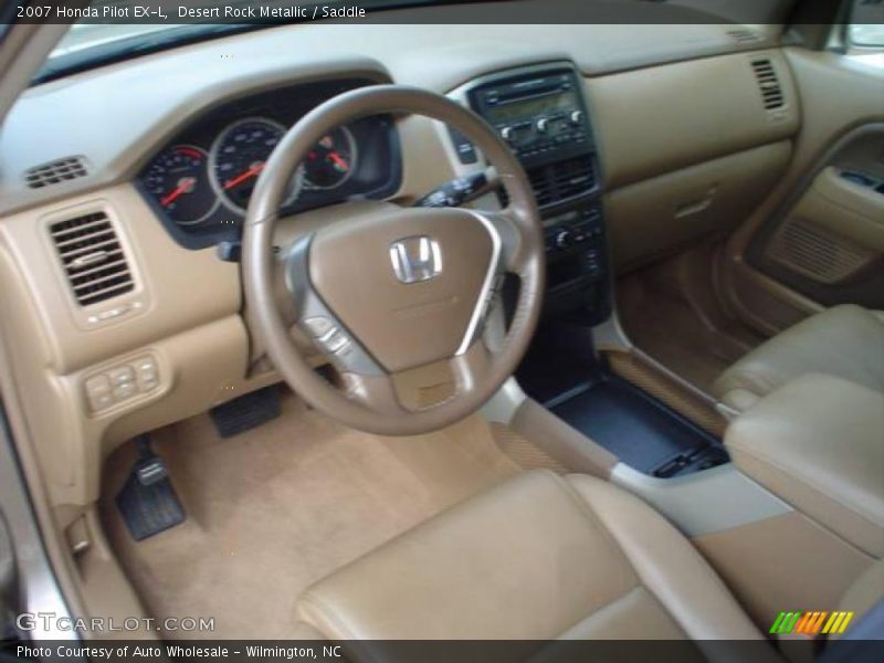 Desert Rock Metallic / Saddle 2007 Honda Pilot EX-L