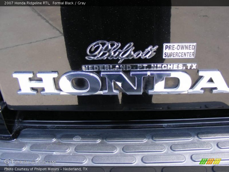 Formal Black / Gray 2007 Honda Ridgeline RTL