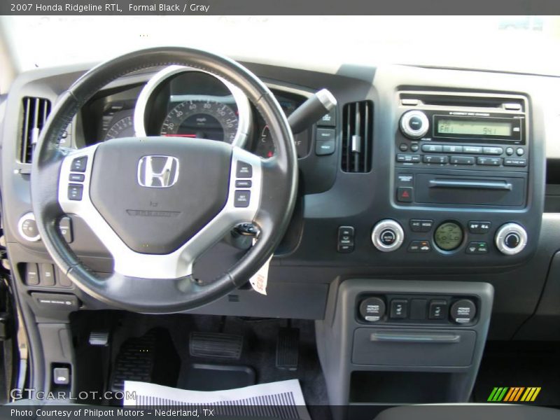 Formal Black / Gray 2007 Honda Ridgeline RTL