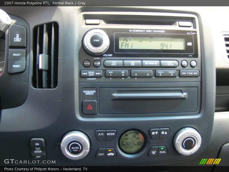 Formal Black / Gray 2007 Honda Ridgeline RTL