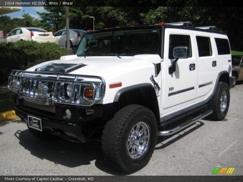 White / Wheat 2004 Hummer H2 SUV
