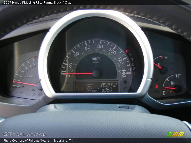 Formal Black / Gray 2007 Honda Ridgeline RTL