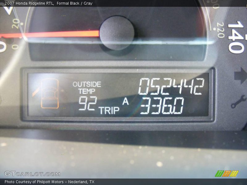 Formal Black / Gray 2007 Honda Ridgeline RTL