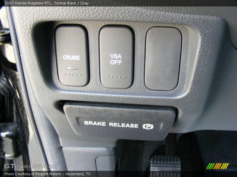 Formal Black / Gray 2007 Honda Ridgeline RTL