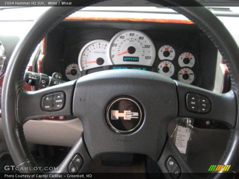 White / Wheat 2004 Hummer H2 SUV