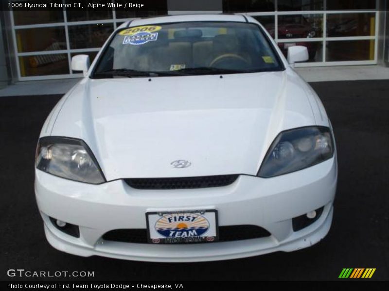 Alpine White / Beige 2006 Hyundai Tiburon GT