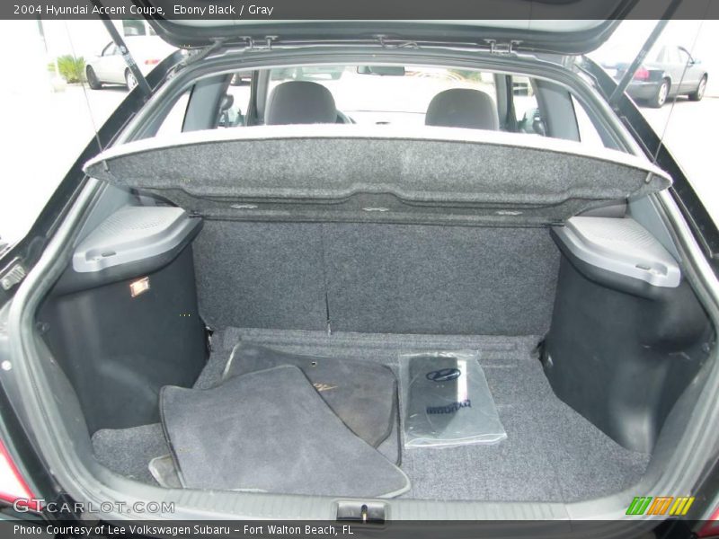 Ebony Black / Gray 2004 Hyundai Accent Coupe