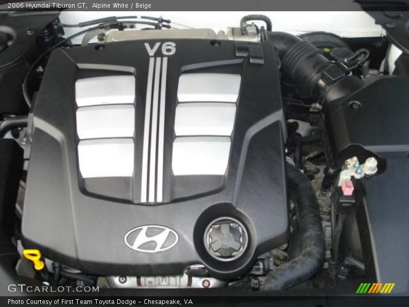 Alpine White / Beige 2006 Hyundai Tiburon GT