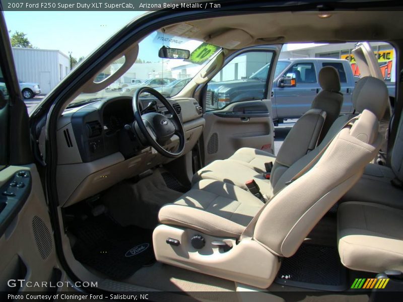 Arizona Beige Metallic / Tan 2007 Ford F250 Super Duty XLT SuperCab