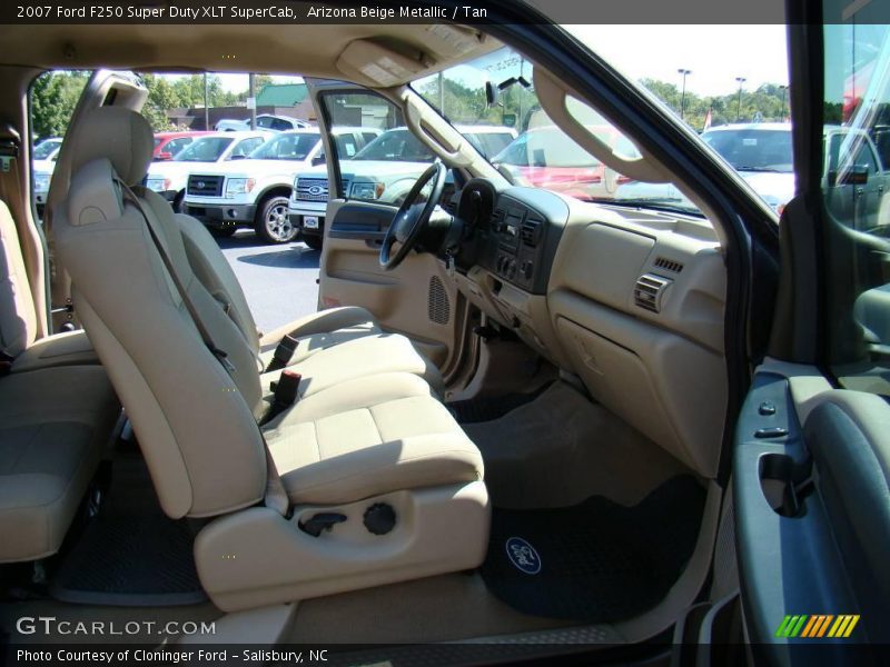 Arizona Beige Metallic / Tan 2007 Ford F250 Super Duty XLT SuperCab