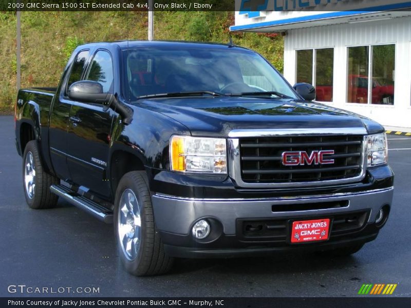 Onyx Black / Ebony 2009 GMC Sierra 1500 SLT Extended Cab 4x4