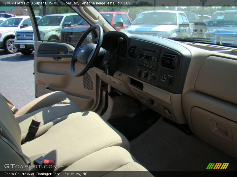 Arizona Beige Metallic / Tan 2007 Ford F250 Super Duty XLT SuperCab