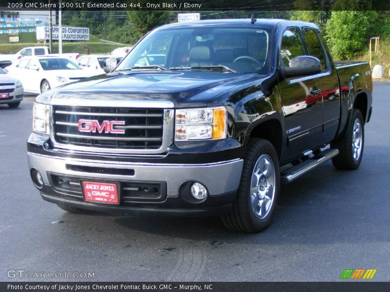 Onyx Black / Ebony 2009 GMC Sierra 1500 SLT Extended Cab 4x4