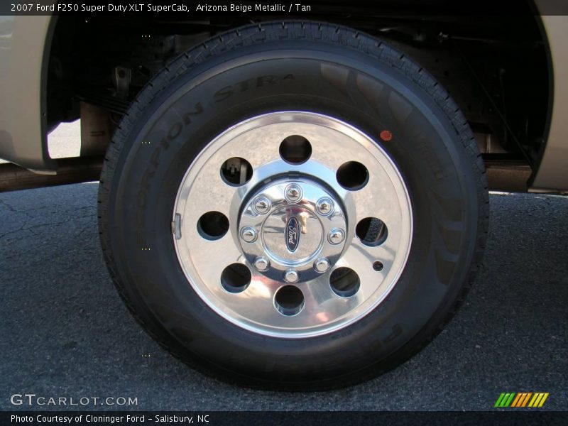 Arizona Beige Metallic / Tan 2007 Ford F250 Super Duty XLT SuperCab