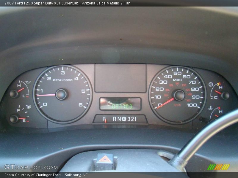 Arizona Beige Metallic / Tan 2007 Ford F250 Super Duty XLT SuperCab