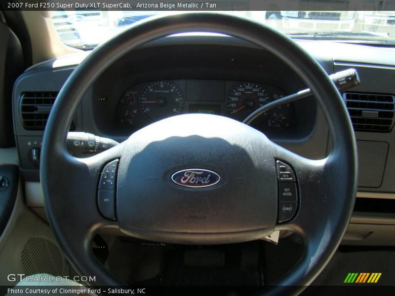Arizona Beige Metallic / Tan 2007 Ford F250 Super Duty XLT SuperCab
