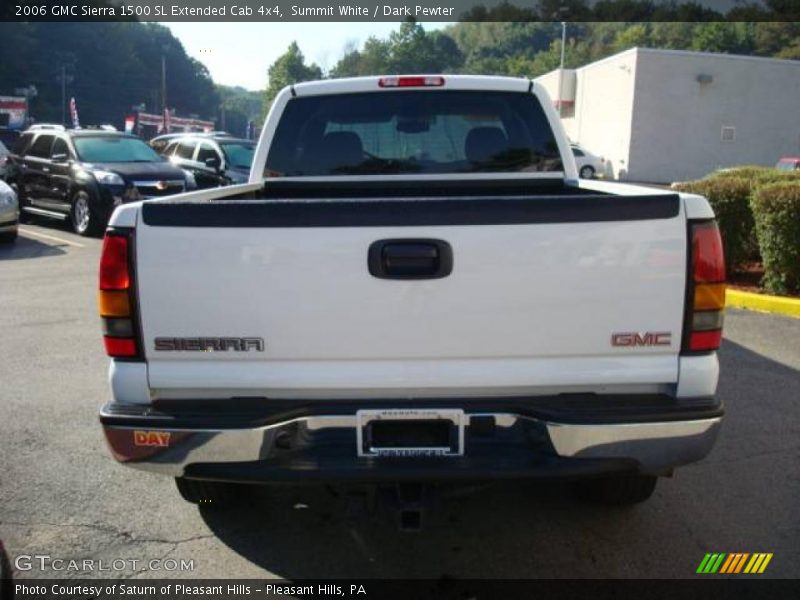 Summit White / Dark Pewter 2006 GMC Sierra 1500 SL Extended Cab 4x4