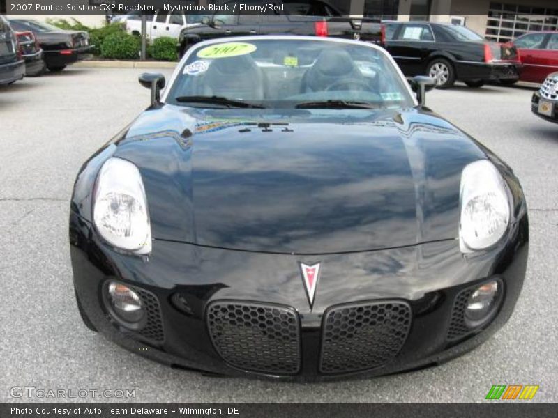 Mysterious Black / Ebony/Red 2007 Pontiac Solstice GXP Roadster