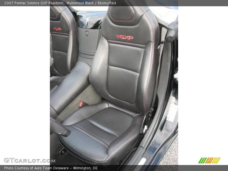 Mysterious Black / Ebony/Red 2007 Pontiac Solstice GXP Roadster