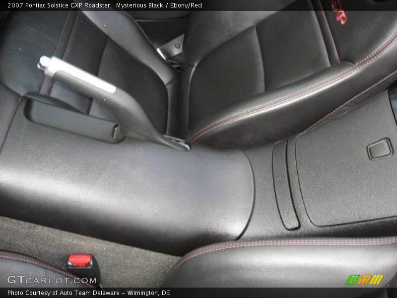 Mysterious Black / Ebony/Red 2007 Pontiac Solstice GXP Roadster
