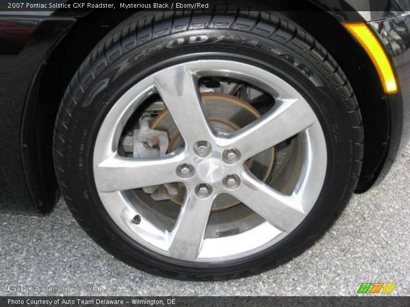 Mysterious Black / Ebony/Red 2007 Pontiac Solstice GXP Roadster