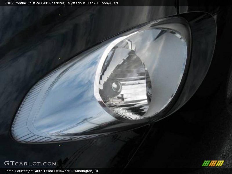 Mysterious Black / Ebony/Red 2007 Pontiac Solstice GXP Roadster