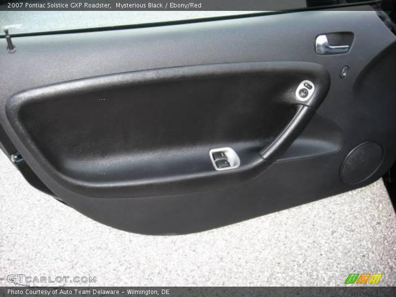 Mysterious Black / Ebony/Red 2007 Pontiac Solstice GXP Roadster