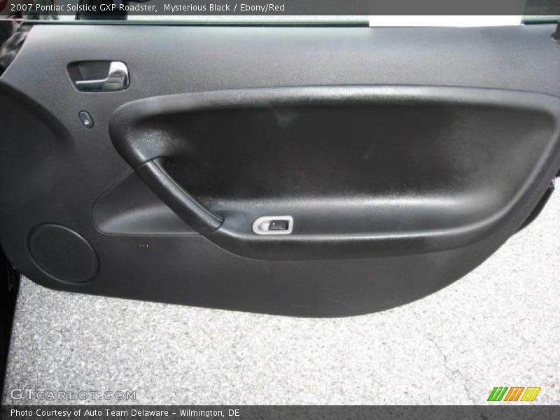 Mysterious Black / Ebony/Red 2007 Pontiac Solstice GXP Roadster