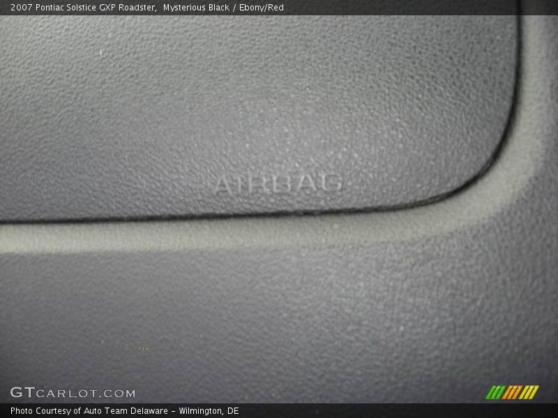 Mysterious Black / Ebony/Red 2007 Pontiac Solstice GXP Roadster